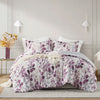 Gabrielle Reversible Floral Botanical Seersucker Comforter Set