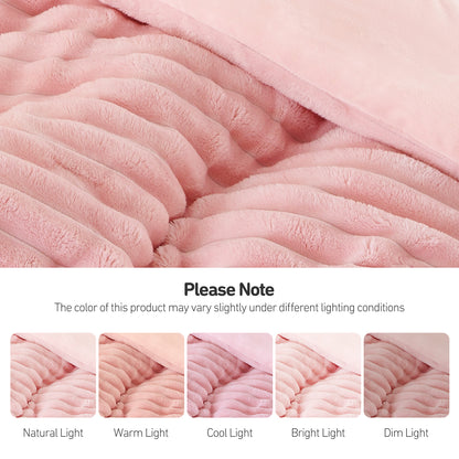 Cord Plush Comforter Set