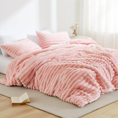 Cord Plush Comforter Set