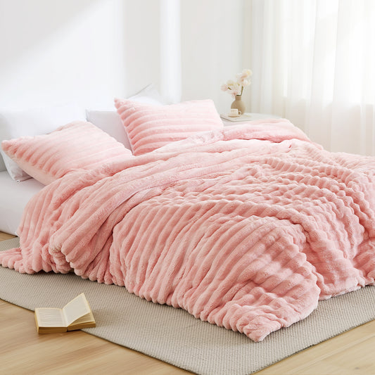 Cord Plush Comforter Set