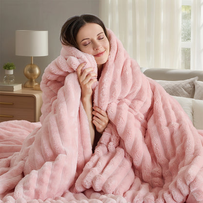 Cord Plush Comforter Set