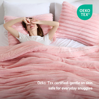Cord Plush Comforter Set