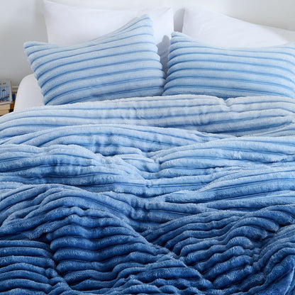 Cord Plush Comforter Set