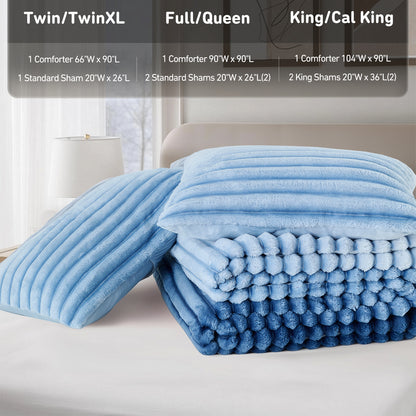 Cord Plush Comforter Set