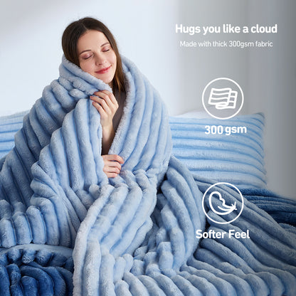 Cord Plush Comforter Set