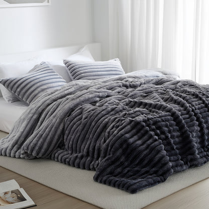 Cord Plush Comforter Set