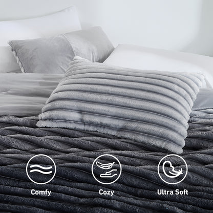 Cord Plush Comforter Set