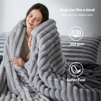 Cord Plush Comforter Set