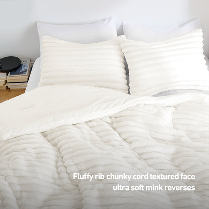 Cord Plush Comforter Set