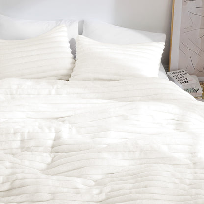 Cord Plush Comforter Set