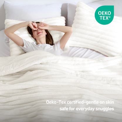 Cord Plush Comforter Set