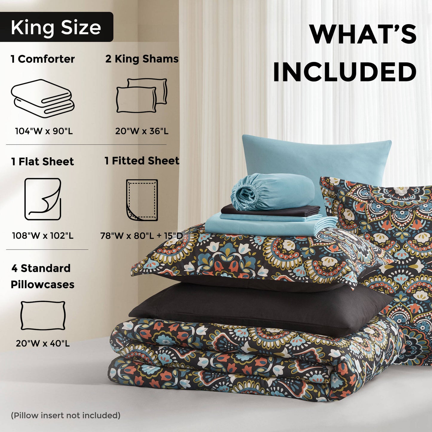 Faye Comforter with Sheet Set