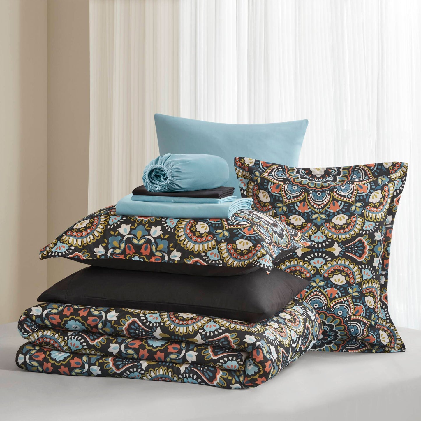 Faye Comforter with Sheet Set