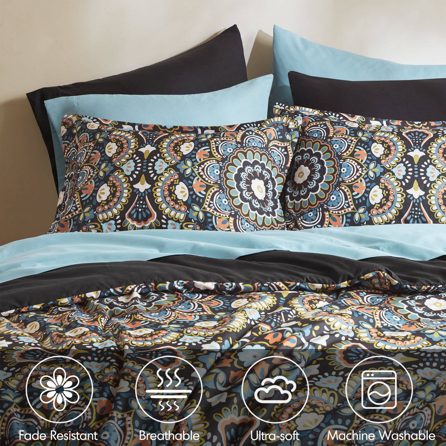 Faye Comforter with Sheet Set