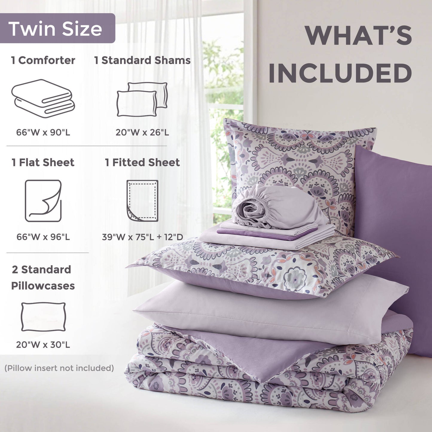 Faye Comforter with Sheet Set