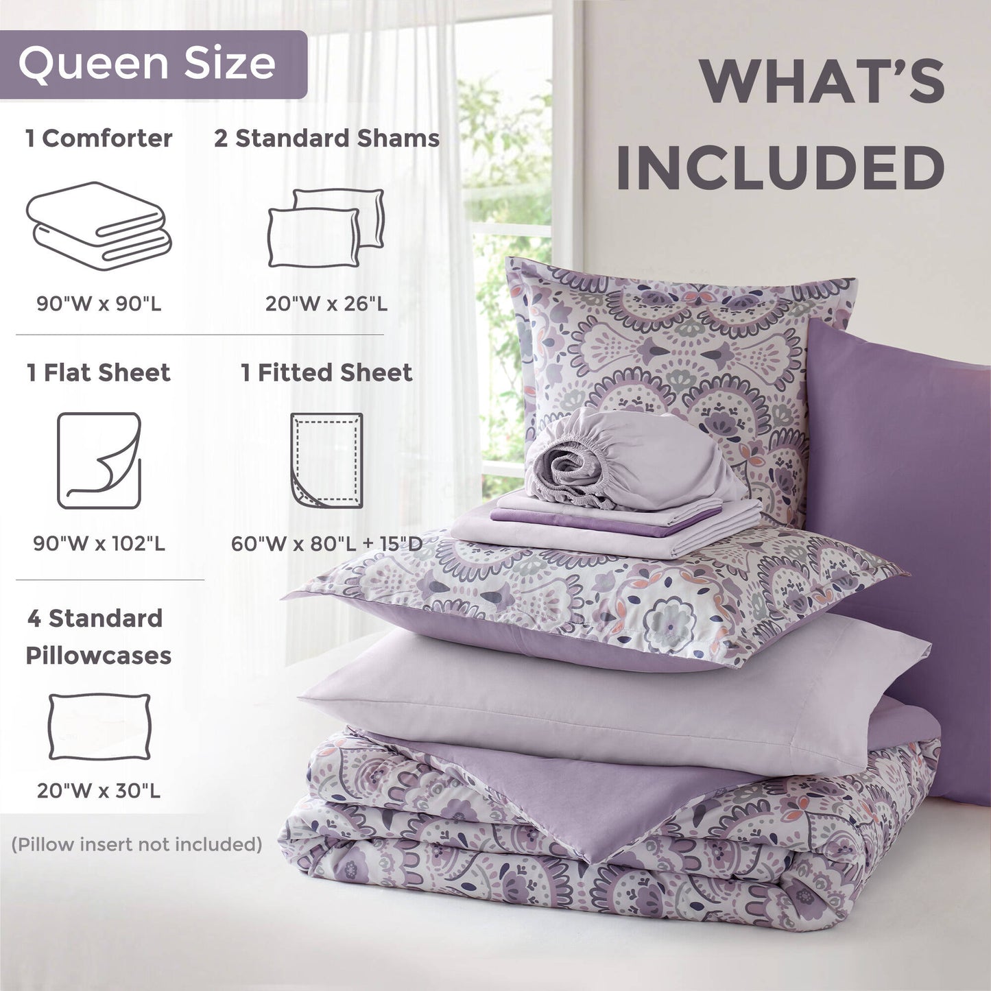 Faye Comforter with Sheet Set