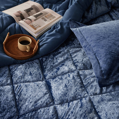 Flora Velvet Comforter Set with Throw Pillow