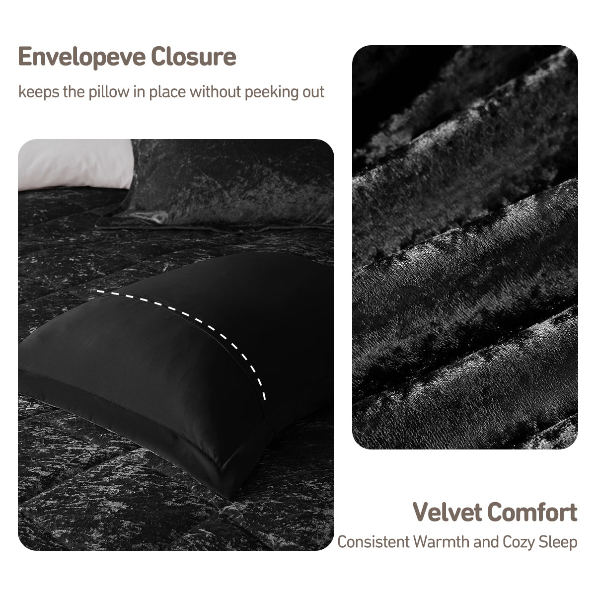 Flora Velvet Comforter Set with Throw Pillow