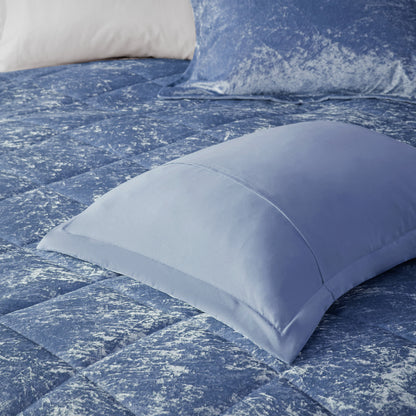 Flora Velvet Comforter Set with Throw Pillow
