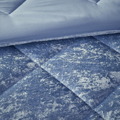 Flora Velvet Comforter Set with Throw Pillow