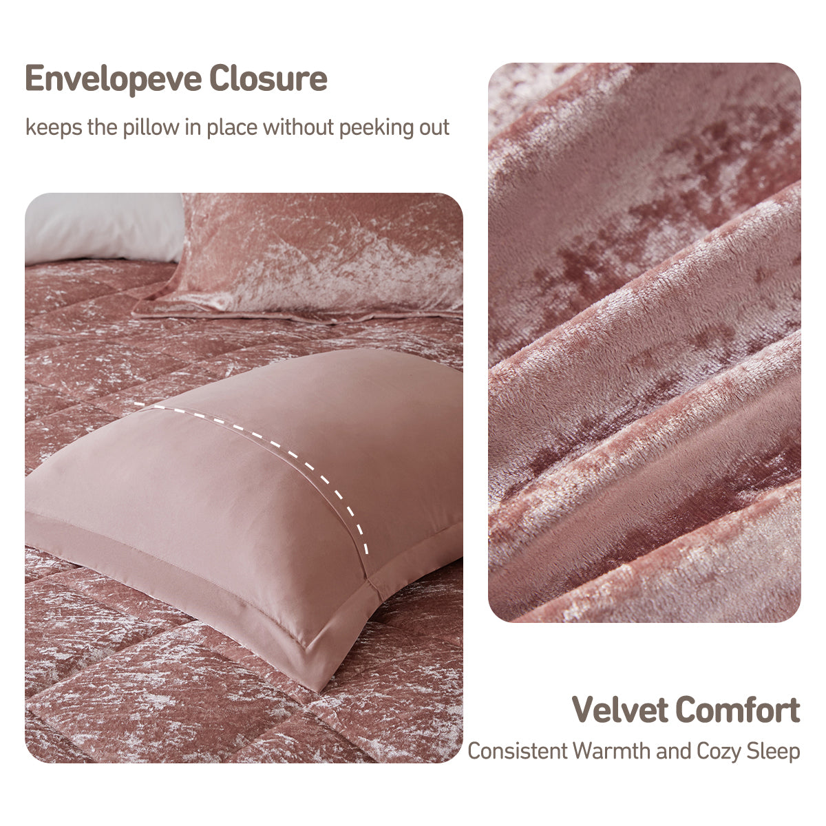Flora Velvet Comforter Set with Throw Pillow