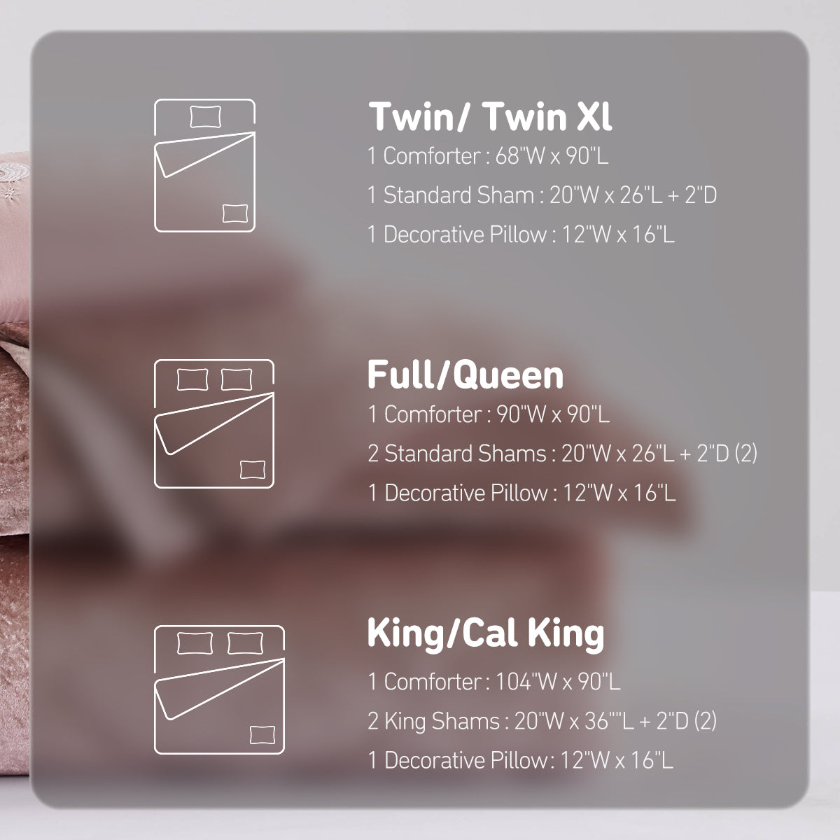 Flora Velvet Comforter Set with Throw Pillow