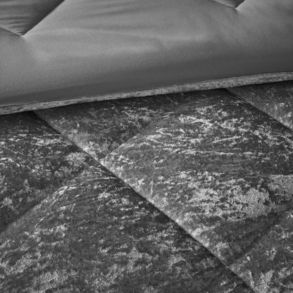 Flora Velvet Comforter Set with Throw Pillow