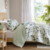 Gabrielle Reversible Floral Botanical Seersucker Comforter Set