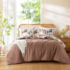 Gabrielle Reversible Floral Botanical Seersucker Comforter Set