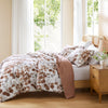Gabrielle Reversible Floral Botanical Seersucker Comforter Set