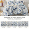 Gabrielle Reversible Floral Botanical Seersucker Comforter Set