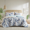 Gabrielle Reversible Floral Botanical Seersucker Comforter Set