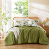 Gabrielle Reversible Floral Botanical Seersucker Comforter Set