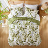 Gabrielle Reversible Floral Botanical Seersucker Comforter Set