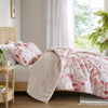 Gabrielle Reversible Floral Botanical Seersucker Comforter Set