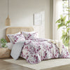 Gabrielle Reversible Floral Botanical Seersucker Comforter Set