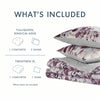 Gabrielle Reversible Floral Botanical Seersucker Comforter Set