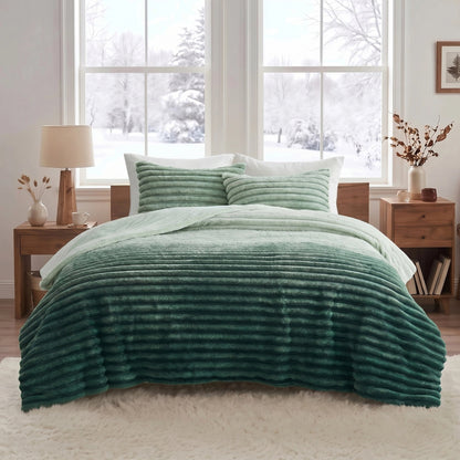 Cord Plush Comforter Set