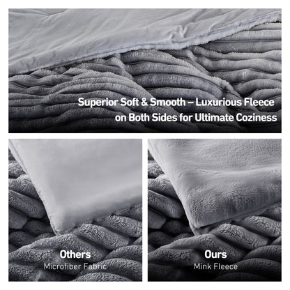 Cord Plush Comforter Set
