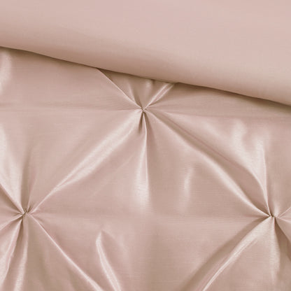 Laurel 100% Polyester Pieced Pleated 7pcs Tufted Comforter Set