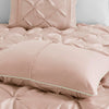 Laurel 100% Polyester Pieced Pleated 7pcs Tufted Comforter Set