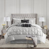 Laurel 100% Polyester Pieced Pleated 7pcs Tufted Comforter Set