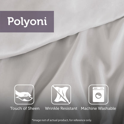 Laurel 100% Polyester Pieced Pleated 7pcs Tufted Comforter Set