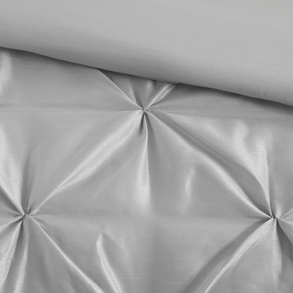 Laurel 100% Polyester Pieced Pleated 7pcs Tufted Comforter Set