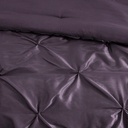 Laurel 100% Polyester Pieced Pleated 7pcs Tufted Comforter Set