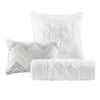 Laurel 100% Polyester Pieced Pleated 7pcs Tufted Comforter Set