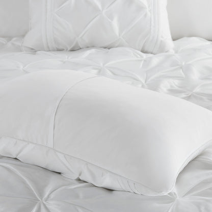 Laurel 100% Polyester Pieced Pleated 7pcs Tufted Comforter Set