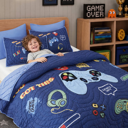 Intelligent Design Kids Game 5PCS Quilt Set