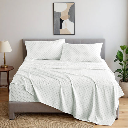 Regency Heights Camden Chambray Print Microfiber Comforter Set with Bed Sheets