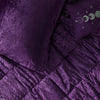 Intelligent Design Velvet Comforter Set with Throw Pillow